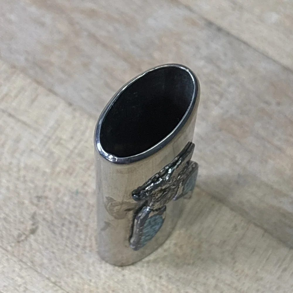 Vintage Deadstock Metal Bic Lighter Cover Eagle Southwestern Style